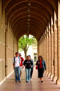 Image of Tech Students walking to class