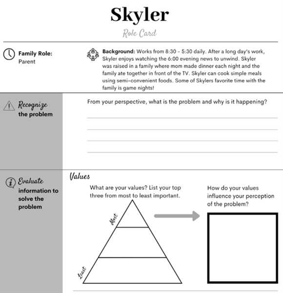 Skyler Role Card